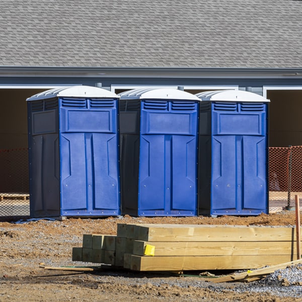 what is the expected delivery and pickup timeframe for the porta potties in Verdunville WV